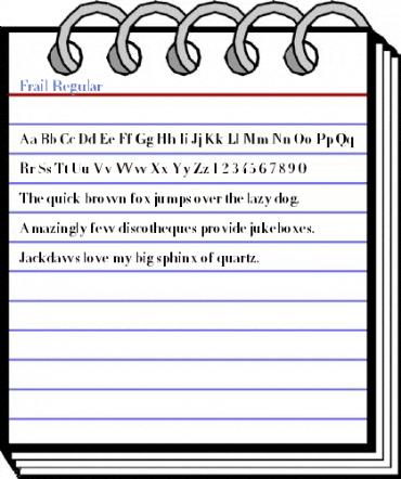 Frail Regular Font