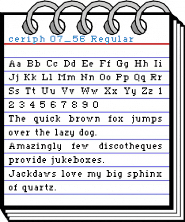 ceriph 07_56 Regular Font