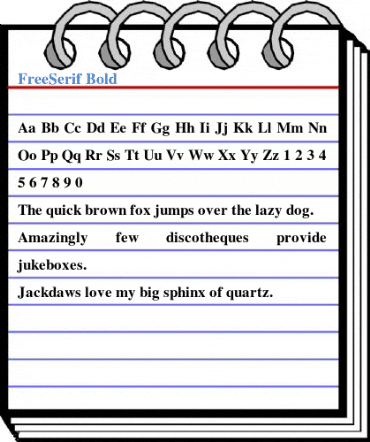 FreeSerif Bold Font