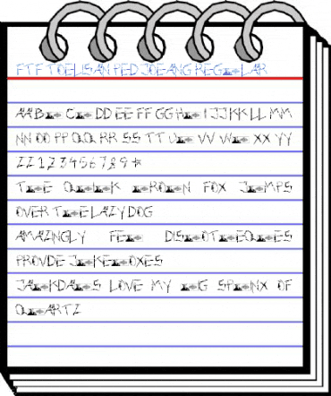 FTF Toelisan Pedjoeang Regular Font