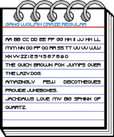 Gang Wolfik Craze Regular Font
