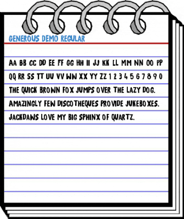 Generous DEMO Regular Font
