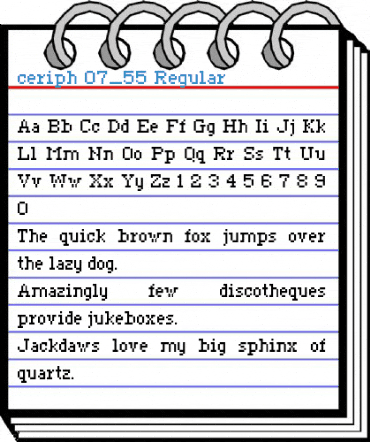 ceriph 07_55 Regular Font