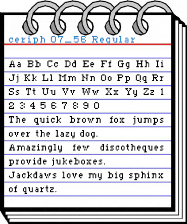 ceriph 07_56 Regular Font