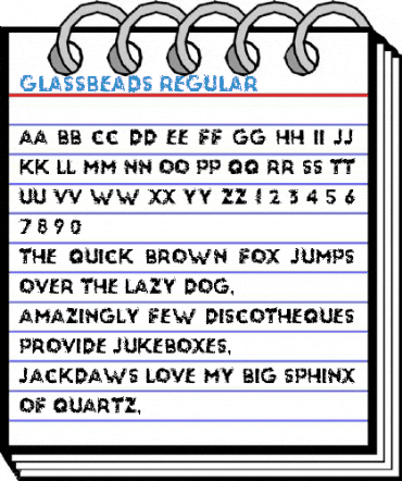 glassbeads Regular Font