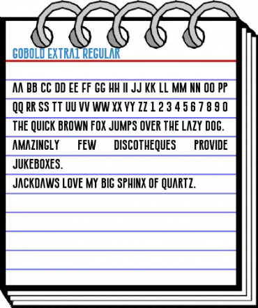 Gobold Extra1 Regular Font
