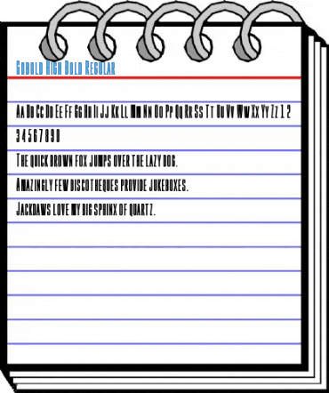 Gobold High Bold Regular Font