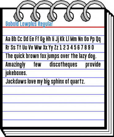 Gobold Lowplus Regular Font