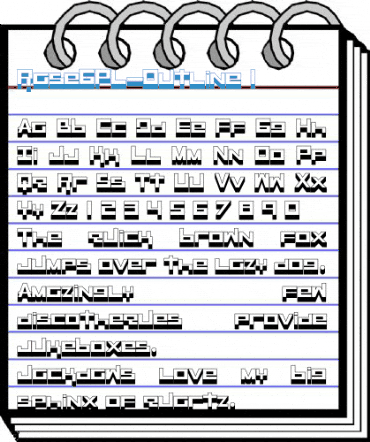 RaseGPL-Outline 1 Font