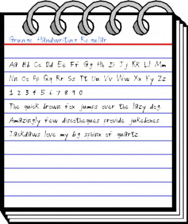 Grunge Handwriting Regular Font