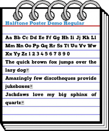 Halftone Poster Demo Regular Font