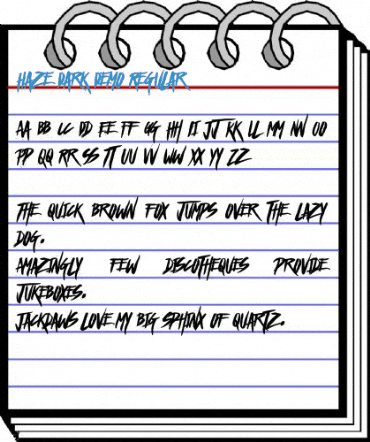 Haze Dark Demo Regular Font
