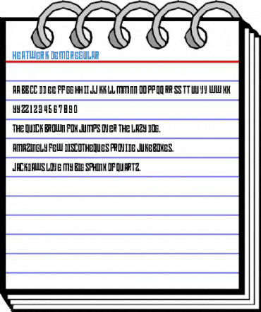 Heatwerk DEMO Regular Font