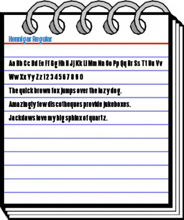 Hennigar Regular Font