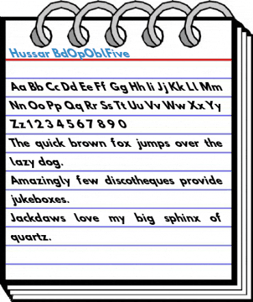 Hussar BdOpOblFive Font