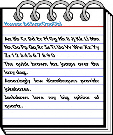 Hussar BdSuprOppObl Font