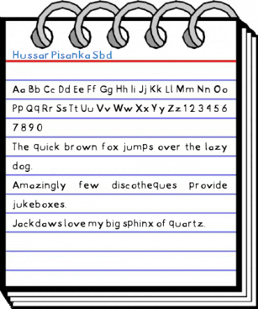 Hussar Pisanka Sbd Font