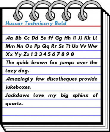 Hussar Techniczny Bold Font