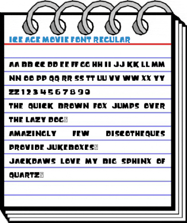 Ice Age Movie Font Regular Font