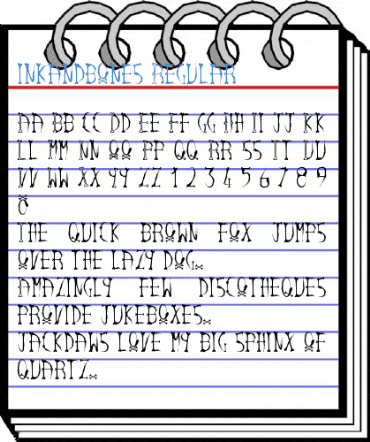 inkandbones Regular Font