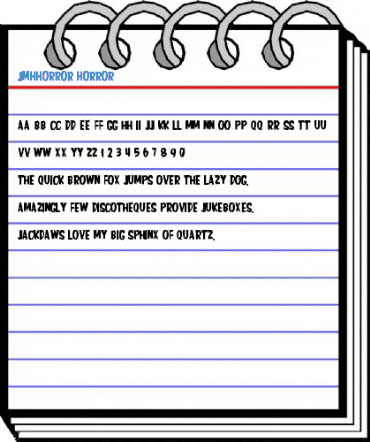 JMHHORROR HORROR Font
