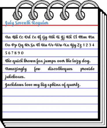 July Seventh Regular Font