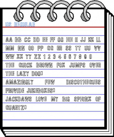 us Regular Font