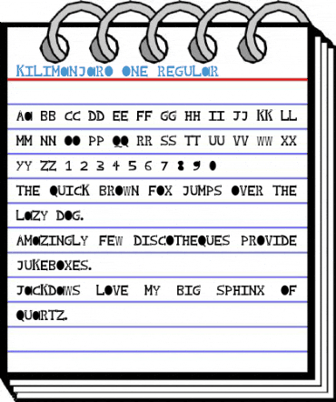 Kilimanjaro One Regular Font