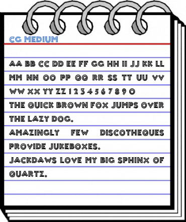 Cg Medium Font
