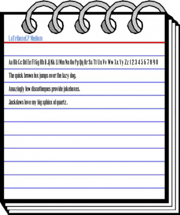 LaTribuneCP Medium Font
