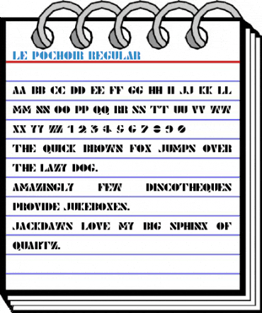 Le Pochoir Regular Font