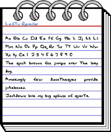 Lefty Regular Font