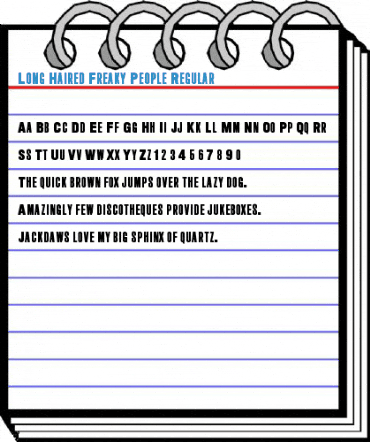 Long Haired Freaky People Regular Font