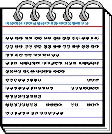 love initials Regular Font