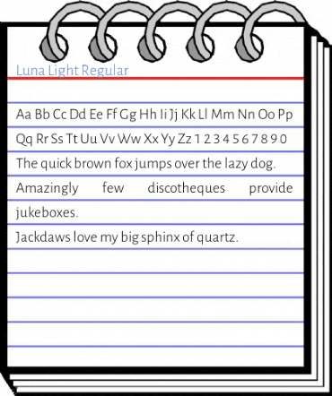 Luna Light Regular Font