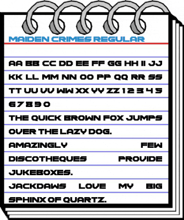Maiden Crimes Regular Font