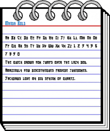 Manga Bold Font