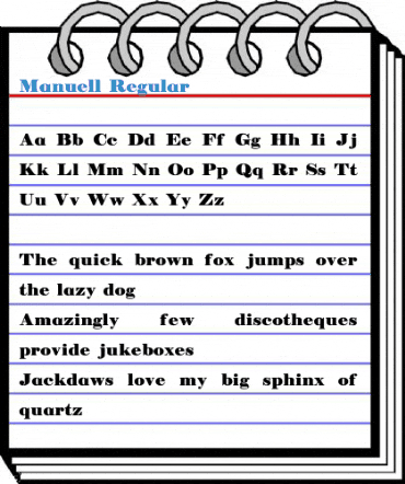 Manuell Regular Font