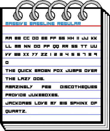 Massive Bassline Regular Font