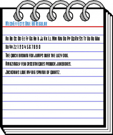 MechEffects One BB Regular Font