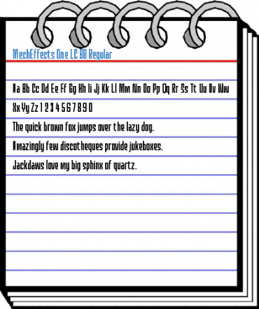 MechEffects One LC BB Regular Font