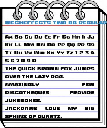 MechEffects Two BB Regular Font