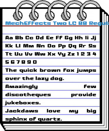 MechEffects Two LC BB Regular Font