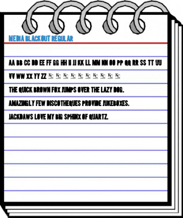 Media Blackout Regular Font