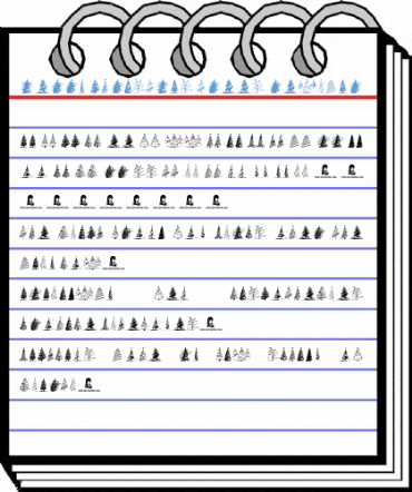 Merry Christmas Trees Regular Font