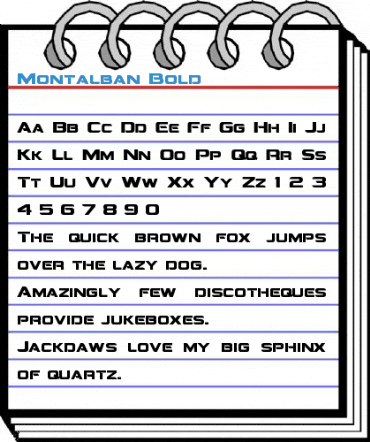 Montalban Bold Font