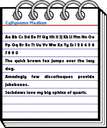 CgDynamo Medium Font