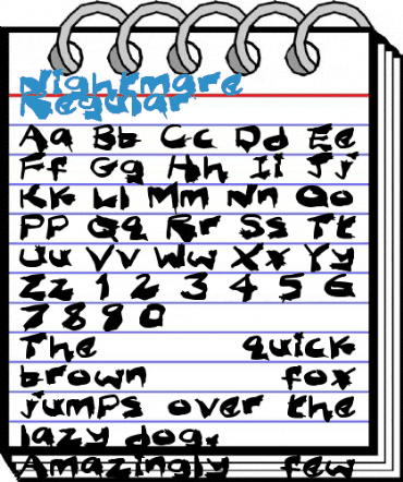 Nightmare Ink Regular Font