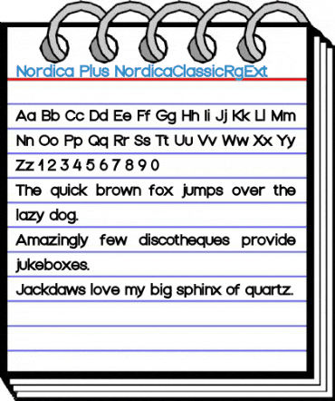 Nordica Plus NordicaClassicRgExt Font