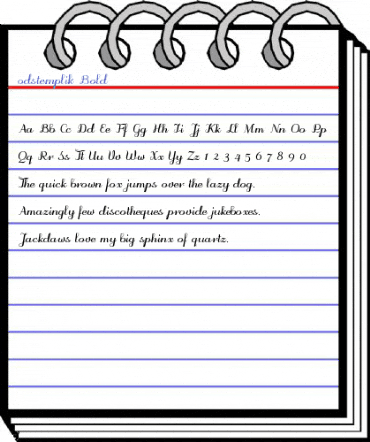 odstemplik Bold Font